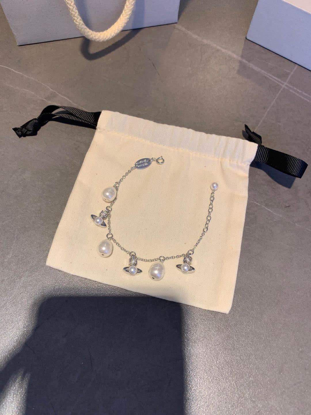 Vivienne Westwood Pearl and Diamond Bracelet